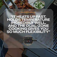 Current® Model G2A Dual Zone Smart Electric Grill, Slate