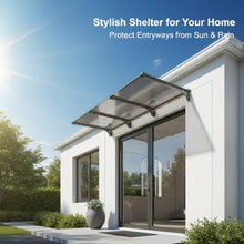 Exterior Window and Door Awnings - Outdoor Window Canopy & Door Canopy for Rain, Snow, Sun Shelter - Front Porch & Patio Cover