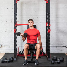 Lifeline Hex Rubber Dumbbell Set with Weight Rack Black