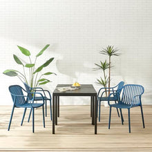 Xdeco UV-Resistant Outdoor Dining Chairs, Set of 4(Blue)
