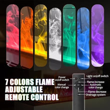 3D Water Vapor Fireplace,with 7 / Multiple Adjustable Flame Colors and 5 Brightness Levels, Brushed Stainless Steel,Touch Control,for Office,Home,Hotel,Restaurant 7colorsRemotecontrol-700mm