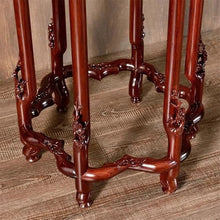 CFGH6FDF Artware Holder Indoor Household Openwork Carving Bonsai Base, Chinese Style Redwood Display Stand Home Decor