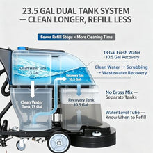 EQCOTWEA Commercial Floor Scrubber Machine 20" Walk-Behind Auto Scrubber