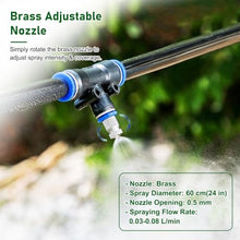 Outdoor Roof Cooling Misting System with Flexible Tubing and Spray Nozzles