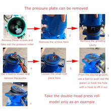 THUXEON 220V Feed Pellet Machine Chicken Feed Pellet Mill Machine with Three Head Pressure Roller Output120-150Kg/h Animal Food Maker 4.5KW Feed Granulator 12MM