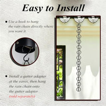 RNLFSP Custom Rain Chain with Round Rings, Rainwater Collector Chain