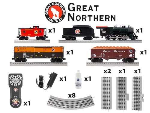 Lionel Great Northern Freight LionChief 5.0 Electric O Gauge Train Set with Bluetooth & Remote Multi-color