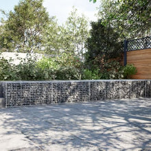 ZXQVLMRS Gabion Basket, Large Galvanized Iron Retaining Wall Planter, Heavy Duty Wire Mesh Garden Cage for Landscaping, Erosion Control, 472.4 x 39.4 x 19.7 Inches