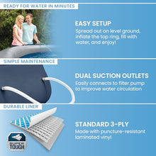 INTEX Easy Set 15ft x 42in Inflatable Ring Above Ground Pool Set w/Pump