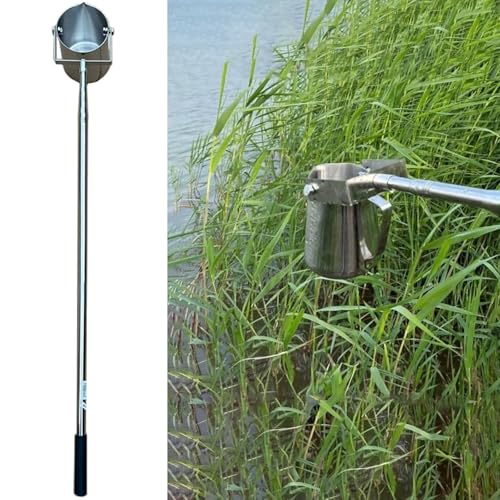 USZWBY Water Sampling Kit with Telescopic Pole and Dual Scale Beaker for Environmental Testing in Lakes, Rivers, Pools (500ml 4.7ft)