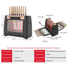 Electric Rotisserie Grill for Kebabs, Skewers and Roasts Smoke Free 360 Degrees Rotating with 16 Skewers, Multi-Function Electric Grill Smokeless Shawarma Rotating Oven Barbecue Grill for Home Use