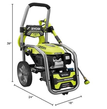 RYOBI 3300 PSI 2.5 GPM COLD WATER GAS PRESSURE WASHER GREEN #RY803325