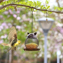 Feiyx Outdoor Bird Feeders, Great for Wild Birds, Garden Yard Outside Decoration,Outdoor Hanging Metal Wild Bird Feeder