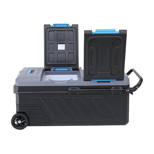 AWMGPDDBTO Mini Fridge 80L Portable Car Fridge, Black