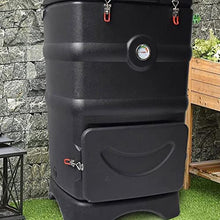 Kitchen Compost Bin, 110L/29 Gallons Insulated Compost Bin with Ventilation System, Quickly Composting All Year Round, Outdoor Thermal Composter with Thermometer,Indoor Compost Bin with Lid (Color :