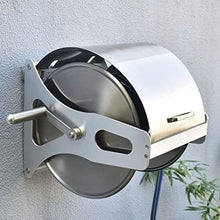 DOIBG Retractable Hose Cart Wall Mount Garden Hose Reel Portable Stainless Steel Garden Hose Reel Wall/Floor Mounted Water Hose Reel-Rack+35m Hose