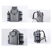 Picnic Backpack Basket Portable Incubator Travel Lunch BBQ Picnic Outdoor Picnic Bag Insulation Bag (D L31*W21*H42CM)