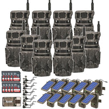 Stealth Cam Revolver 40MP Cellular Trail Camera Bundle with Solar Panel, Holder, 32GB Card & Reader (10-Pack)