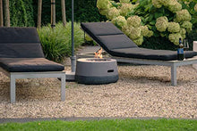 dobar Round Lava Lava Stone, Propane Gas Flame Oven, Outdoor Magnesium Fire Bowl, 60 x 60 x 30 cm, Grey