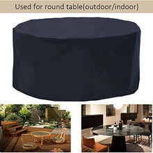 89x39in, Round Patio Furniture Cover, Garden Table and Chair Covers, Durable Heavy Duty 420D Oxford Sectioal Sofa Set Cover, for Deck, Lawn and Backyard (C 150x35in)