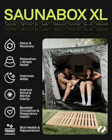 SAUNABOX® SmartSteam Portable Home Steam Sauna | 2 Person Sauna Tent