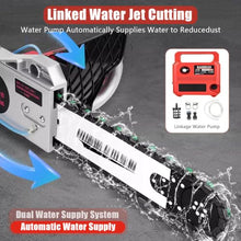 5800/6500W Electric Diamond Concrete Chain Saw, Handheld Brushed Chainsawwith Water Fed Dust Suppression for Granite, Reinforced Concrete