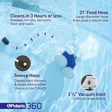 Polaris Vac-Sweep 360 Pressure-Side Cleaner for In-Ground Pools