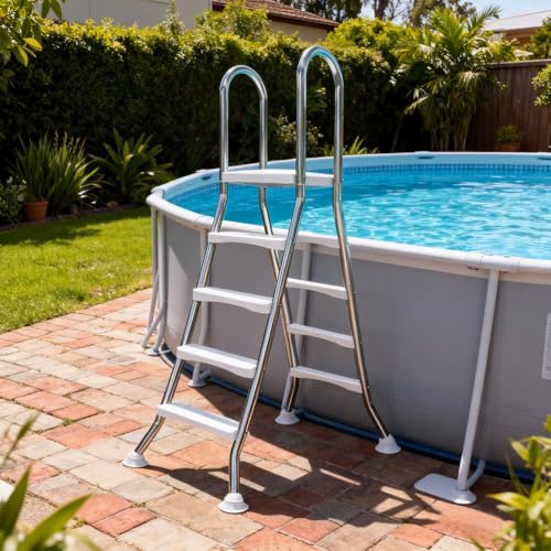 Above Ground Pool Ladder Double A Frame 4 Step All 53" Above Ground Pool