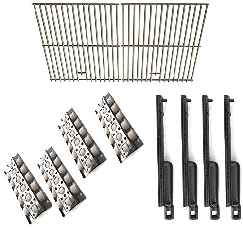 Replacement Kit Capt'n Cook CG3CKW,CG5CKWN,XG3CKWA,XG5CKWAN, Nexgrill 720-0057-3B,C3BSSTN,C3BSSTP & Turbo CG3TCBRN,CG3TCN,CG3TDBRN,CG3TDN,XG3TCN,XG3TDN Includes 4 Cast Burners & 4 Heat Plates & Grates