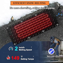 Coal2ToalPW Snow Melting Mats for Outdoor Use - Safe, Efficient, and Durable Snow Removal for Stairs, Doorways, and Pathways(40x80cmx3Pcs)
