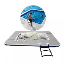 BOZHOUYUPIN 4MX3M Portable Inflatable Yacht water Pool Inflatable Floating Ocean Sea Swimming Pool, as picture show