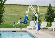 Generic Aqua Creek Scout Excel Pool Lift 360 Degree Rotation Blue Tan Grey