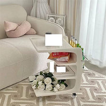 NRFJFOP Sofa Side Trolley Table Removable Bedside Living Room with Wheels Rolling Corridor Coffee