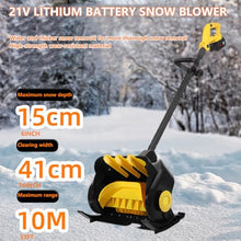 dosiwlatever 16'' Electric Snow Blower, Battery Powered Snow Shovel, Depth 6'', 33ft Throw Distance, LED Screen Power Display, Portable Hand-Push Snow Thrower