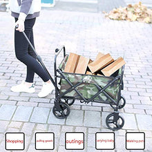 Folding Garden Trolley Cart Heavy Duty Wagon Multi-Function Shopping Cart Load：80kg