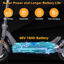 CUNFON Electric Scooter 1200W Motor 50 Miles Range 31 mph Speed Grey