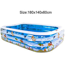 Inflatable Swimming Pool Children's Pool Infant Home Thickened Pool Folding Inflatable Pool Non-Slip Square Swimming Bath Barrel Summer Backyard Water Party