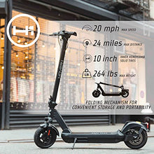 H-1 PRO Boss Foldable Electric Scooter 500W 20mph 24 Mile Range Blue