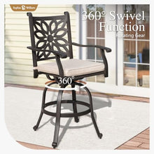 Sophia & William 3-Piece Cast Aluminium Bar Height Patio Set