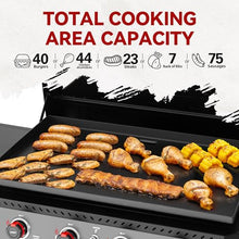 Grills House GB4005P 34-Inch 4-Burner Propane Gas Griddle with Hood Black