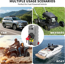 SunnyFurn 2-Pack 15 Gallon Gas Caddy with Transfer Pump, Heavy Duty HDPE Fuel Can on Wheels with 10ft Hose, Portable Gas Tank for Gasoline Diesel for Lawn Mowers Cars Boats ATVs and Farm