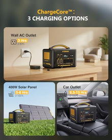 VTOMAN Jump1800 Large 1408Wh Portable Power Station with 200W Solar Panel