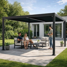 Kozyard Outdoor Louvered Pergola 12' x 12' Sun Shade Aluminum Patio Shelter