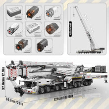 Mould King LTM11200 Technology Crane Building Set 8506 Pieces, APP Programmable White