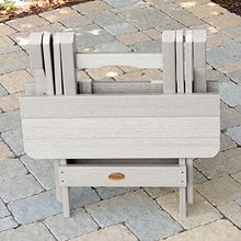 Highwood Classic Westport Adirondack 6pc Set, 4 Chairs & 2 Folding Side Tables Harbor Gray