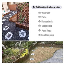 Garden Stepping Stone,Decorative Stone for Garden, Garden Stepping Stone for Outdoors, Bear Paw Modeling Pavers(45 x 50cm (17 3/4" x 19 3/4"))