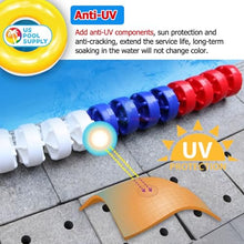 YXXSDP Swimming Pool Safety Divider with Float, 3 6 9 16 19 26 33 Ft Long Professional Pool Ropes/Swim Lane Cord, for Separating Deep Shallow End Water Area (Color : Red Blue White, Size : 5m/16.4ft)