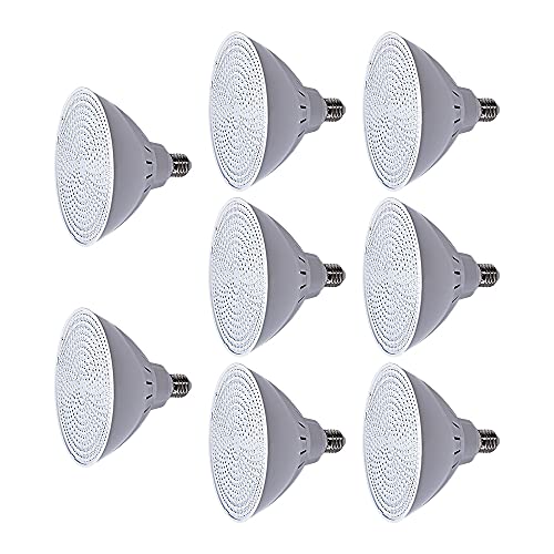 Anzios 120V Submersible LED Lights with Remote IP68 Waterproof Light Pad Aquarium Decorations Fountain Pond Four Controls (8 Packs)