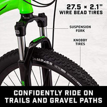 Mongoose Switchback Trail Hardtail Mountain Bike 21-Speed 27.5-Inch Neon Green