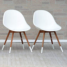 Amazonia Durham Square 9-Piece Patio Dining Set Durable Eucalyptus Wood White Chairs